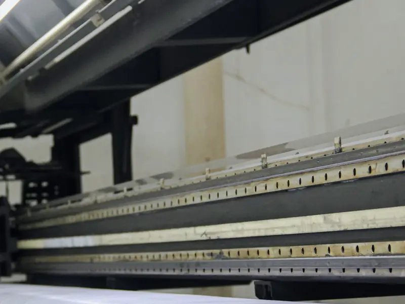Wide-format printer in a print workshop