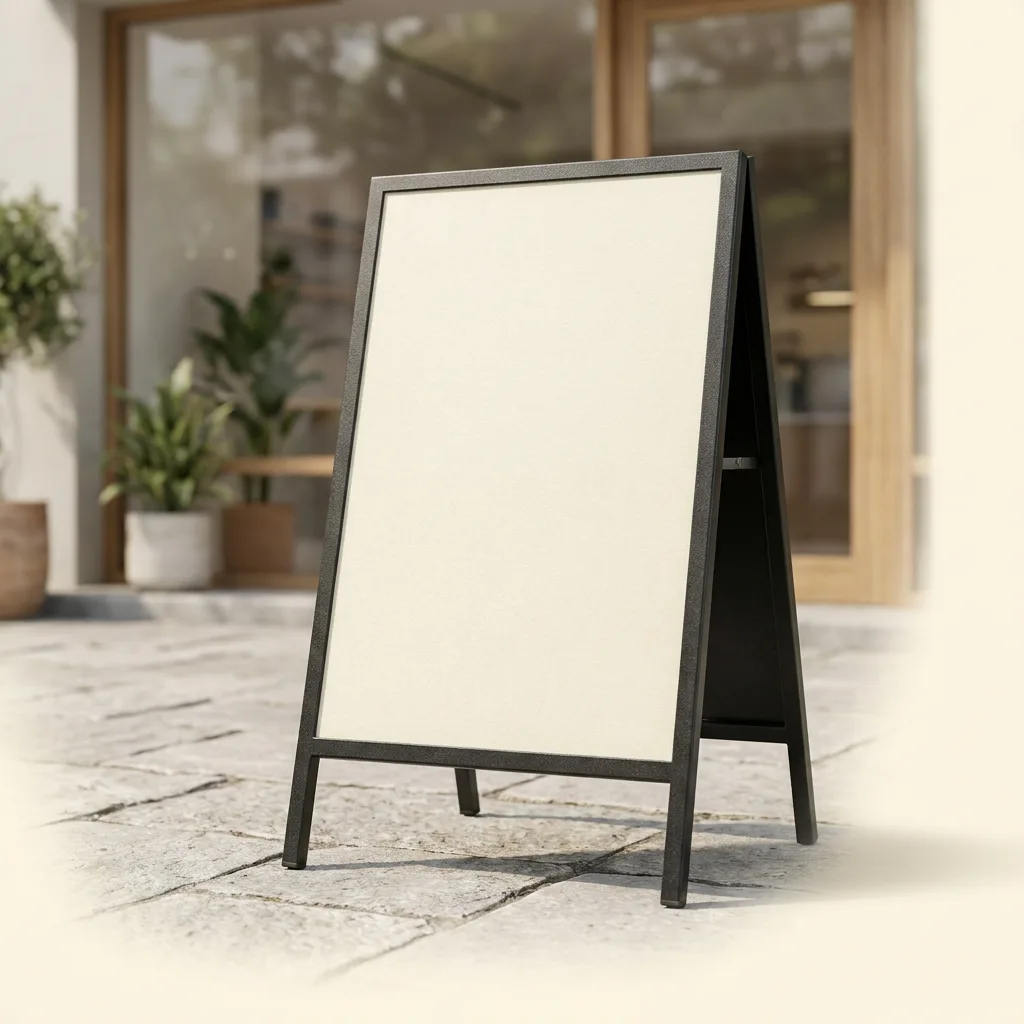 A-frame sidewalk sign