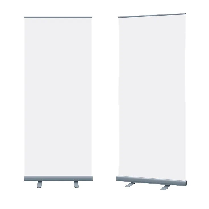 Roll-up banner stand