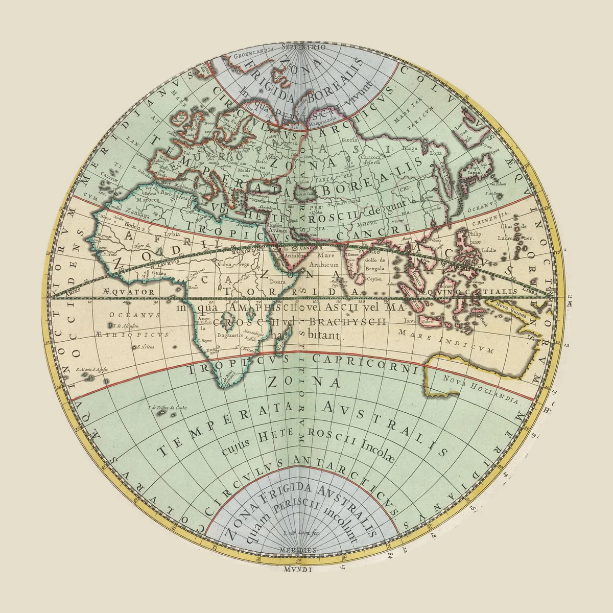 Ancient world map