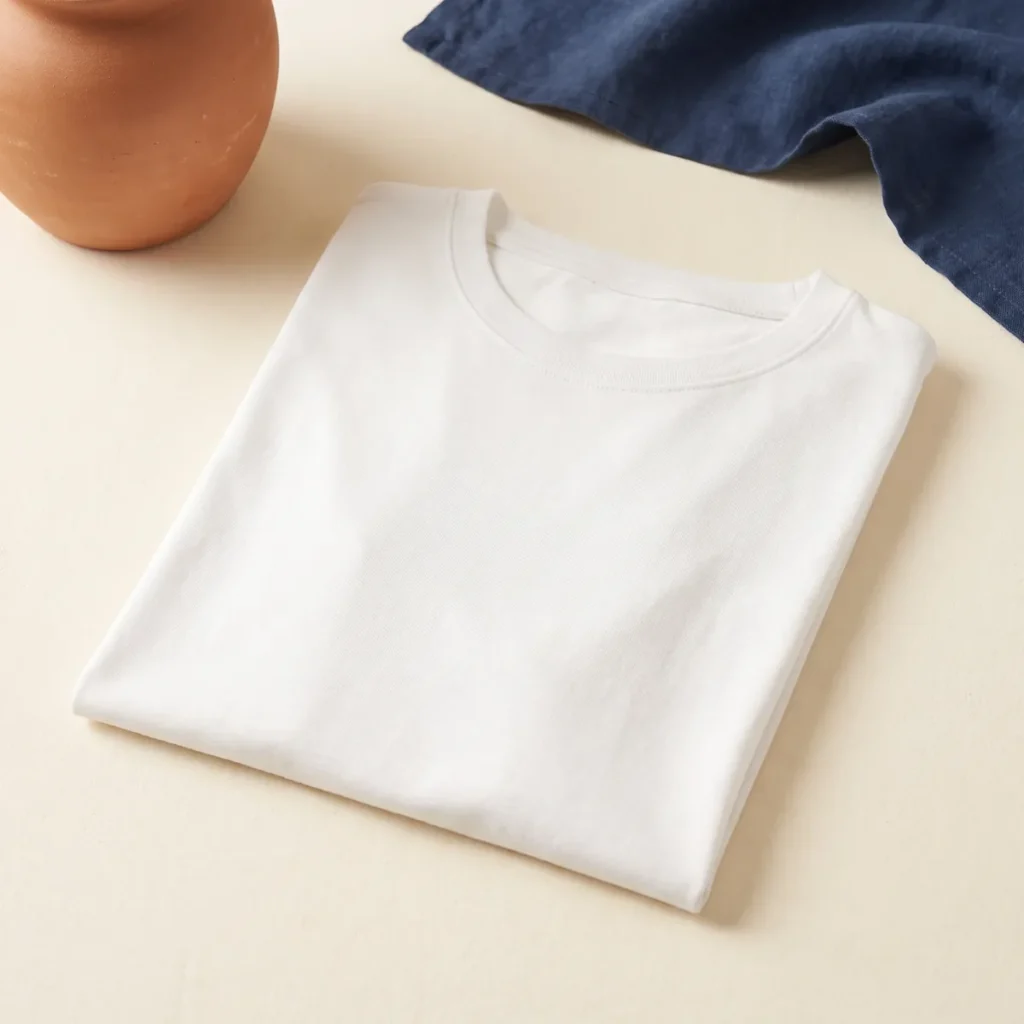Organic cotton tee, white