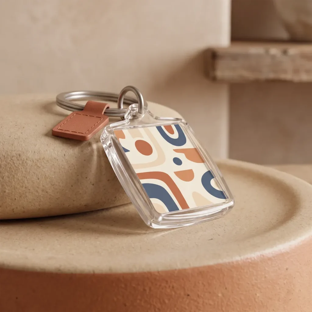 Acrylic key ring