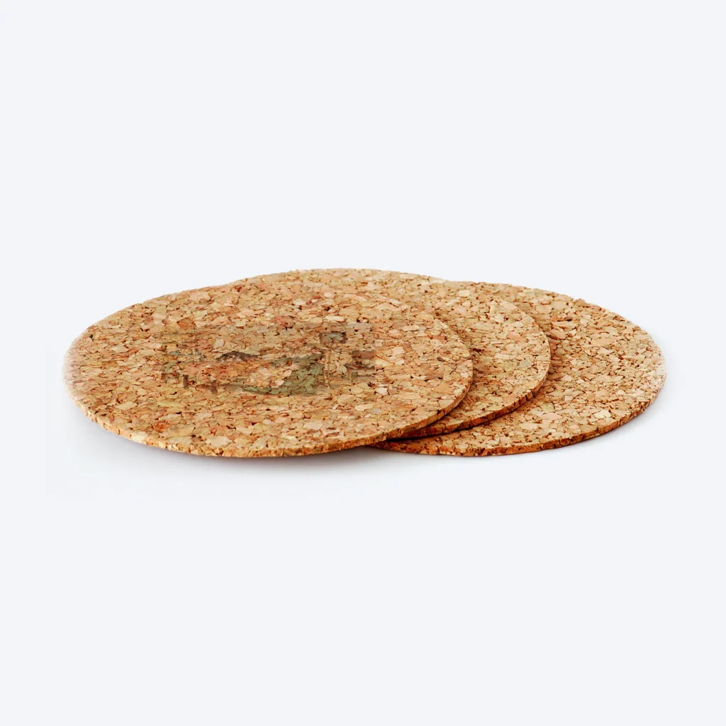 Kids cork coasters