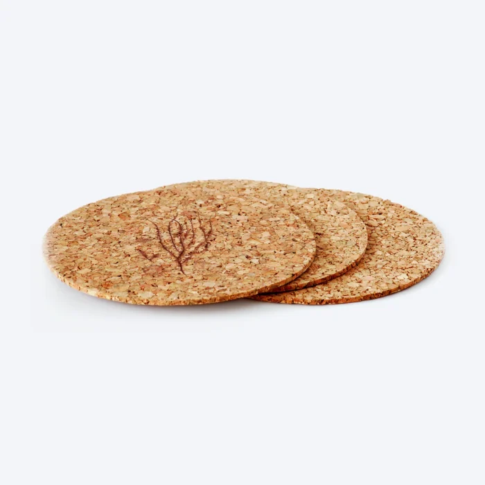 Cork coaster set