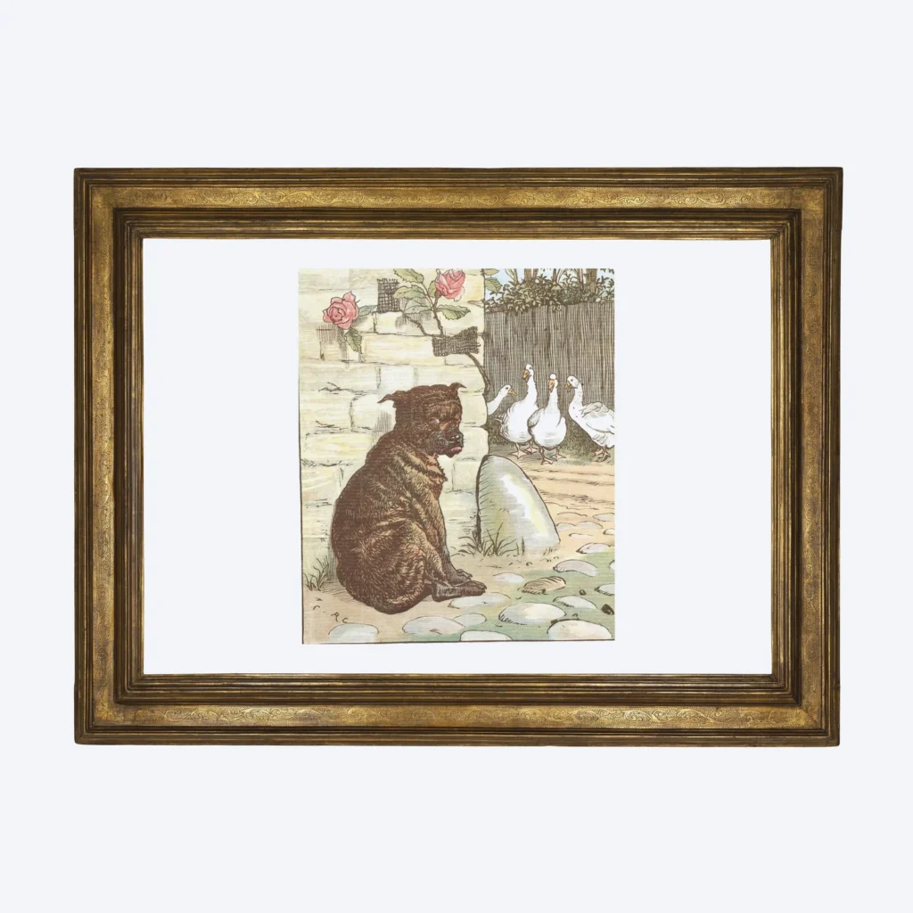 Framed print for a child's room