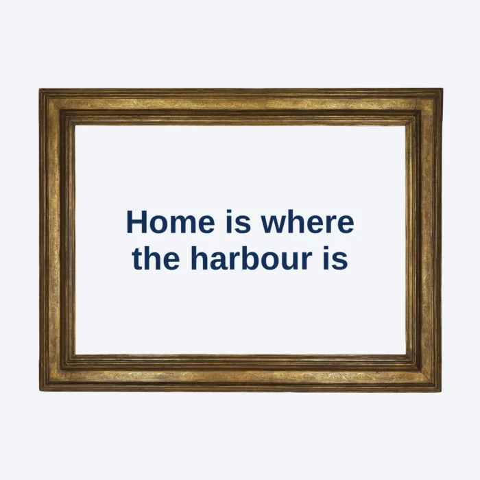 Framed print with your words