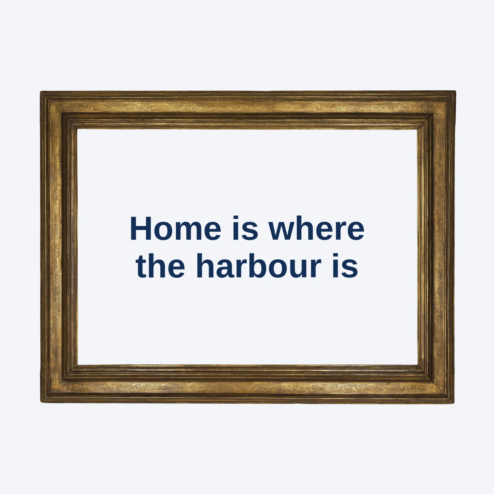 Framed print with your words