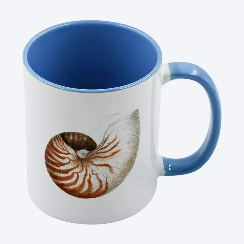 Two-tone mug, cobalt inside