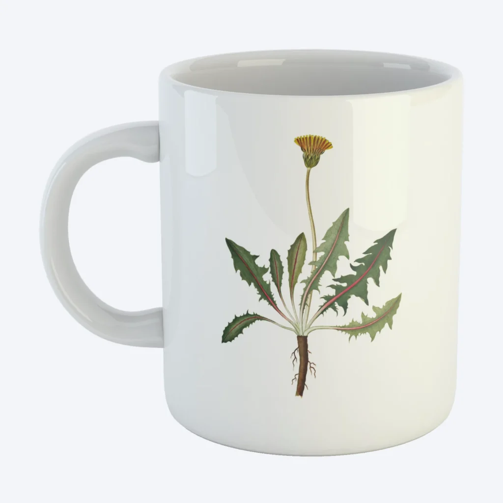 Ceramic mug 11 oz, garden print