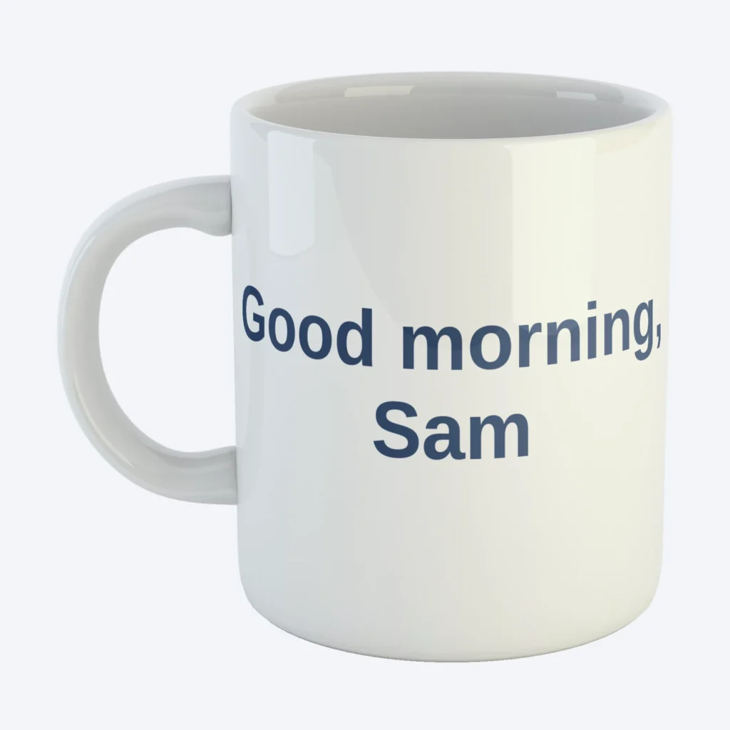Name mug 11 oz
