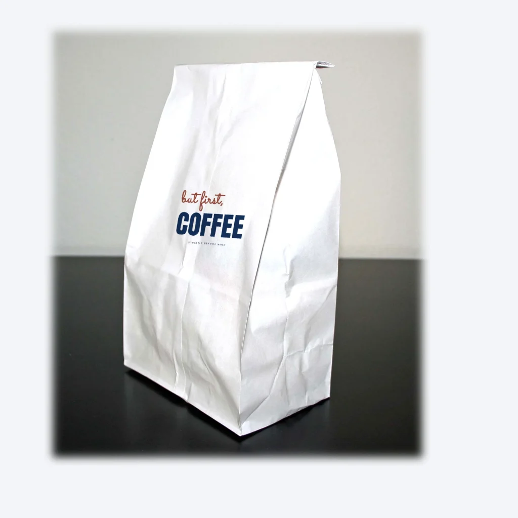 Printed SOS paper bags, small