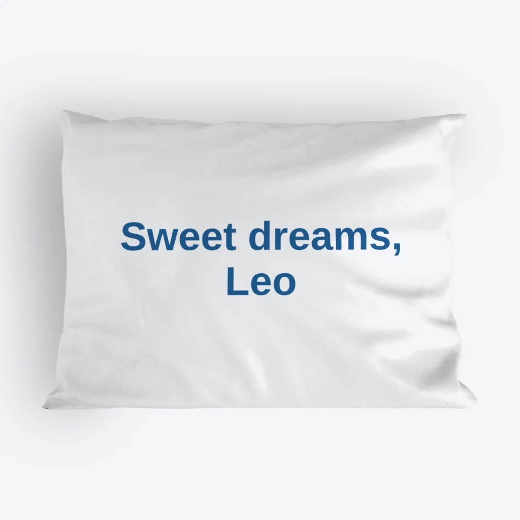 Name pillowcase