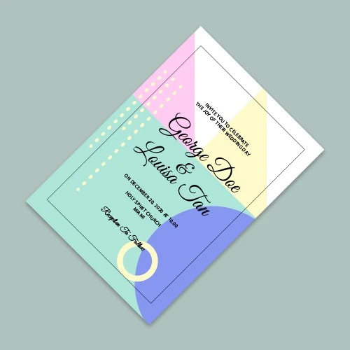Invitation cards with envelopes