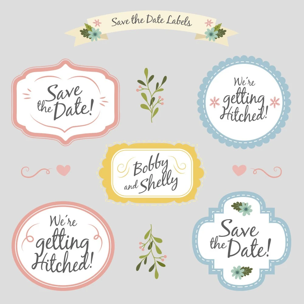 Round and oval label sheet
