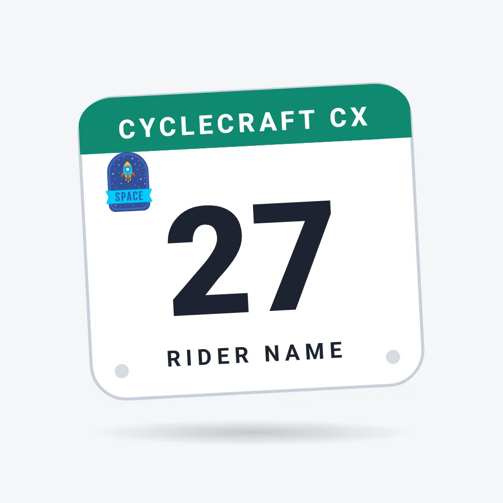 Custom Race Number Plate