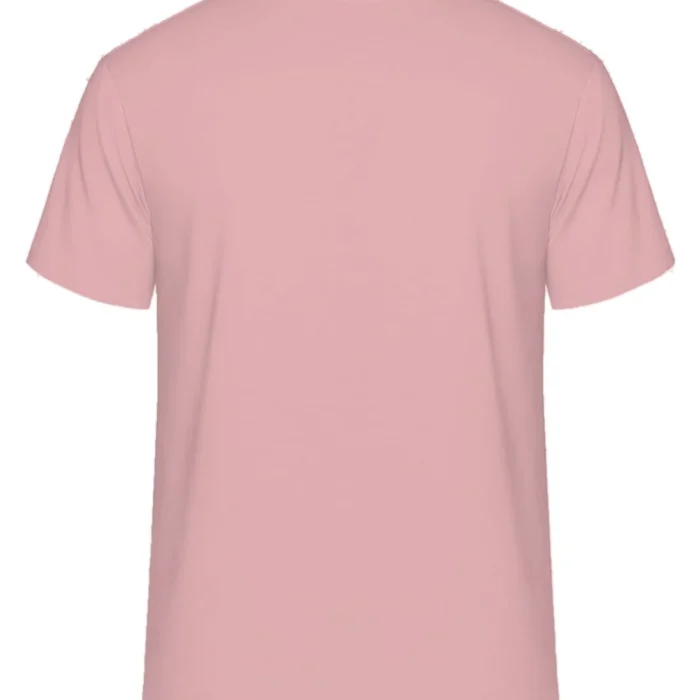 Blush pink crew neck tee, back