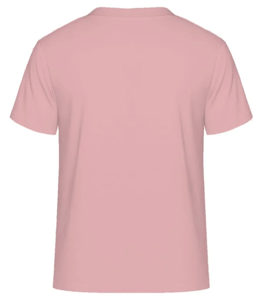 Blush pink crew neck tee, back