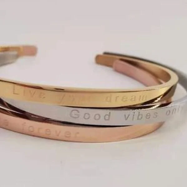 Engraved Message Cuff