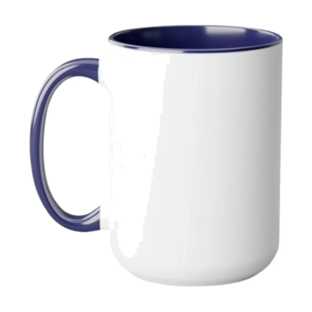 Two-Tone Coffee Mug 15 oz, Navy