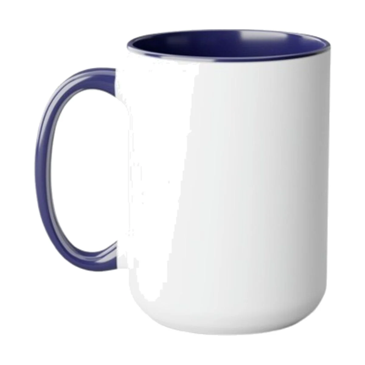 Two-Tone Coffee Mug 15 oz, Navy - Image 1