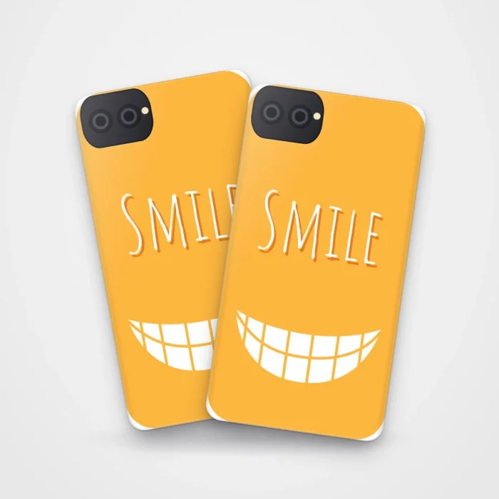 Big Smile Case on two cases side by side