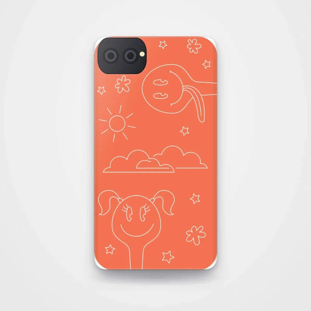 Doodle Kids Case, back view