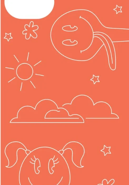 Doodle Kids Case design, flat