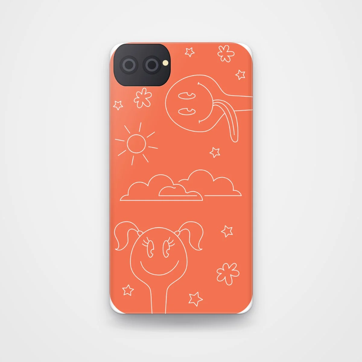 Doodle Kids Case, back view