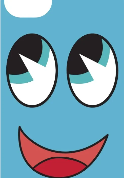 Googly Eyes Case design, flat