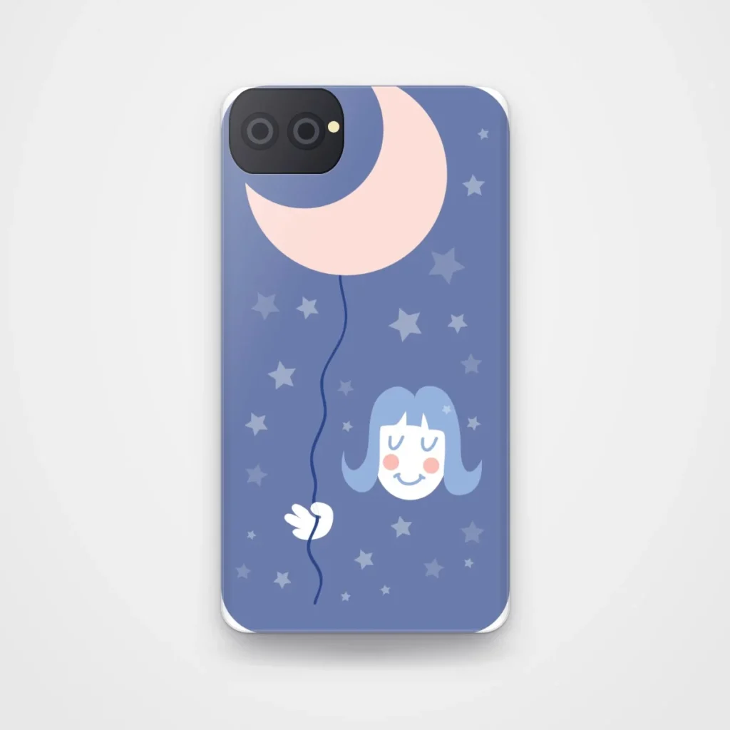 Moon Balloon Case, back view