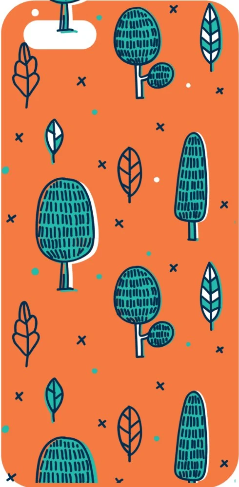 Orange Forest Case design, flat