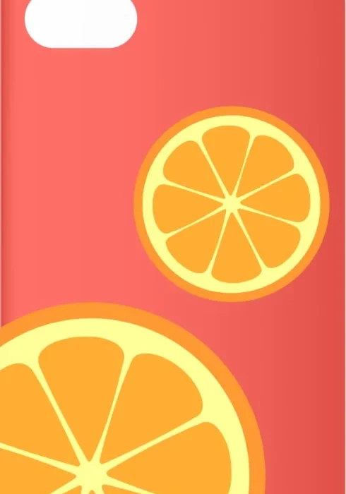 Orange Slices Case design, flat