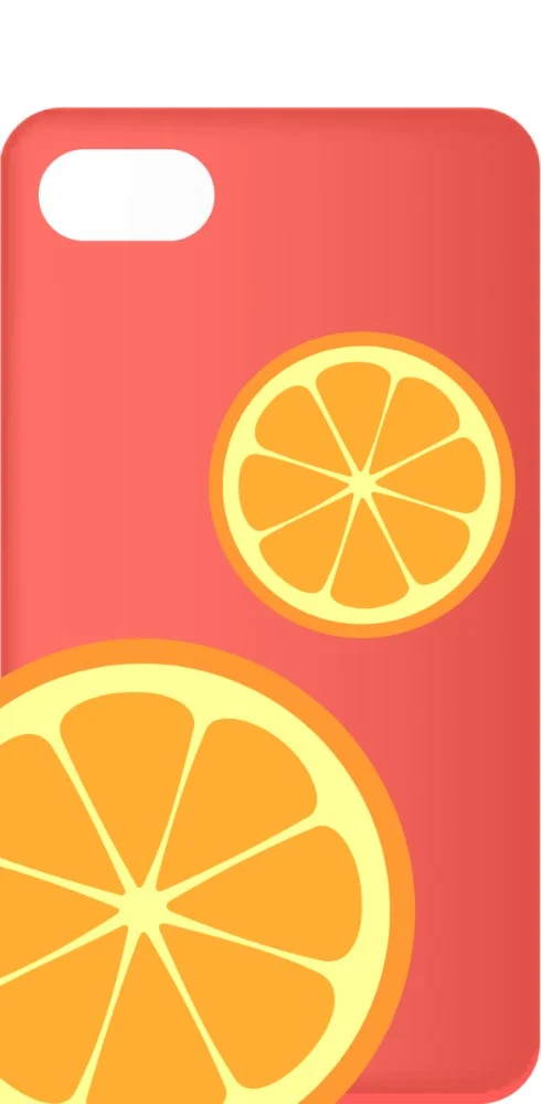 Orange Slices Case design, flat