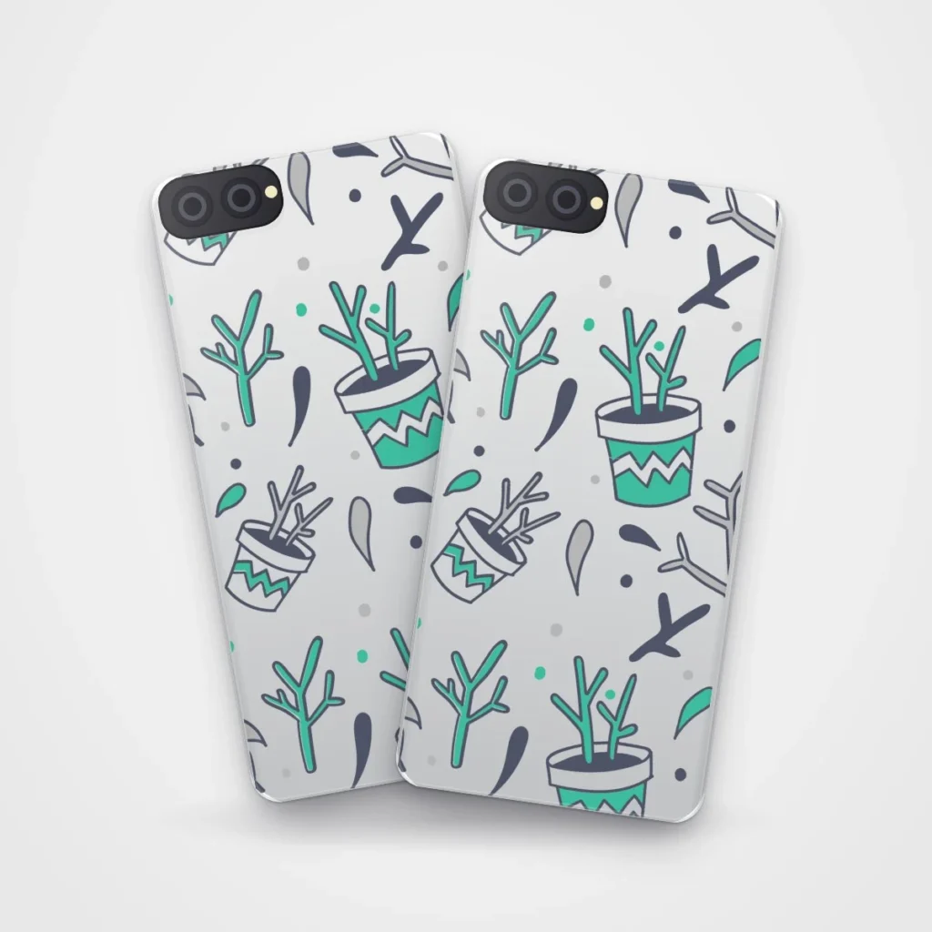 Potted Plants Case on two cases side by side