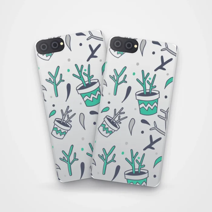 Potted Plants Case on two cases side by side