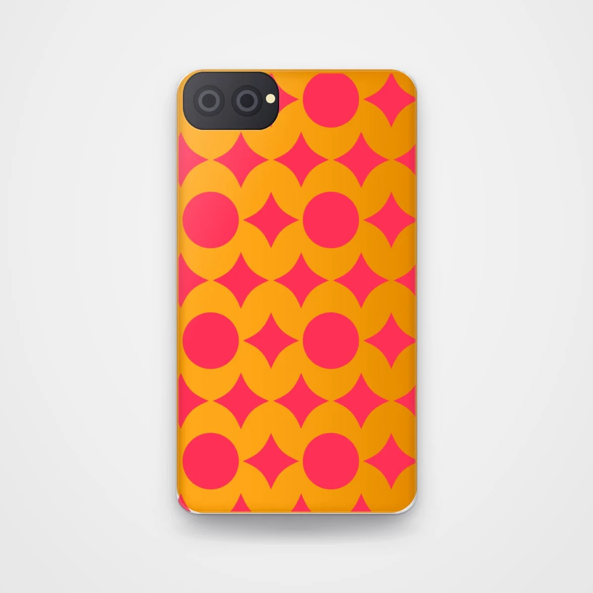 Retro Circles Case, back view