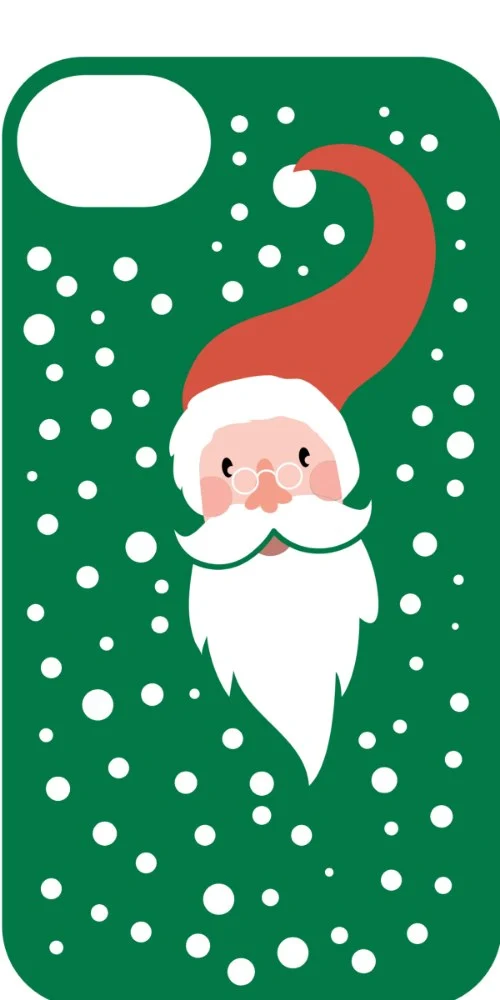 Santa Claus Case design, flat