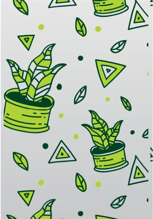 Snake Plant Case design, flat