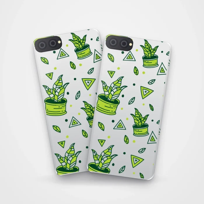 Snake Plant Case on two cases side by side