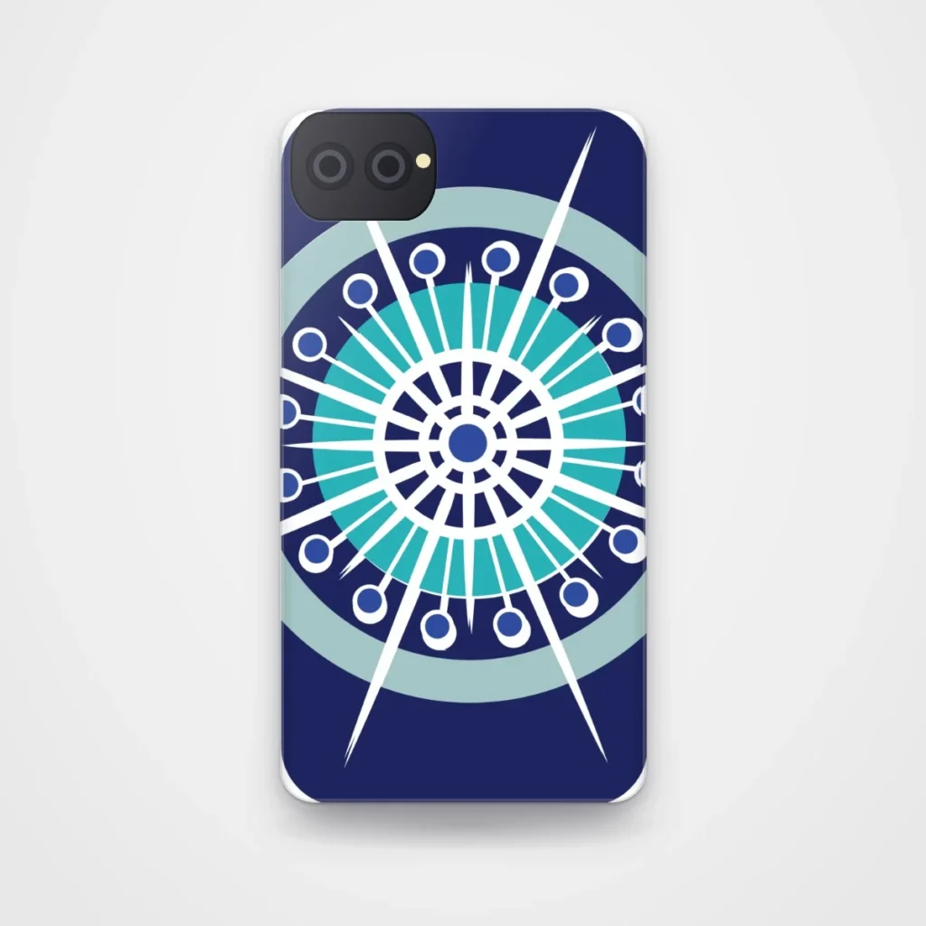 Snowflake Mandala Case, back view