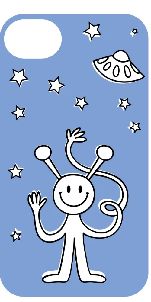 Space Buddy Case design, flat