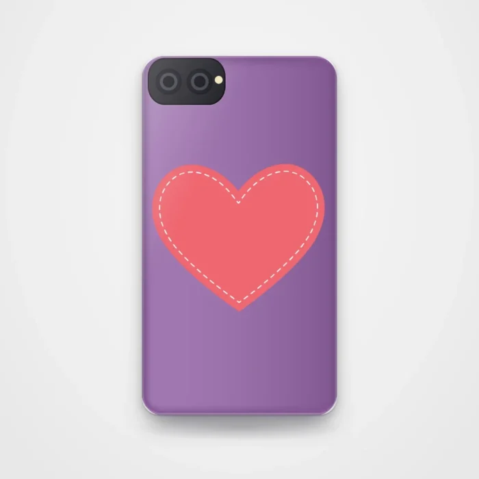 Stitched Heart Case, back view