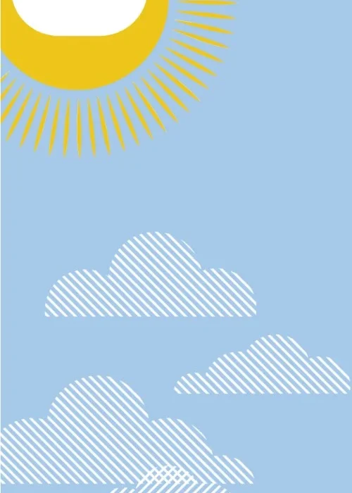 Sunny Sky Case design, flat