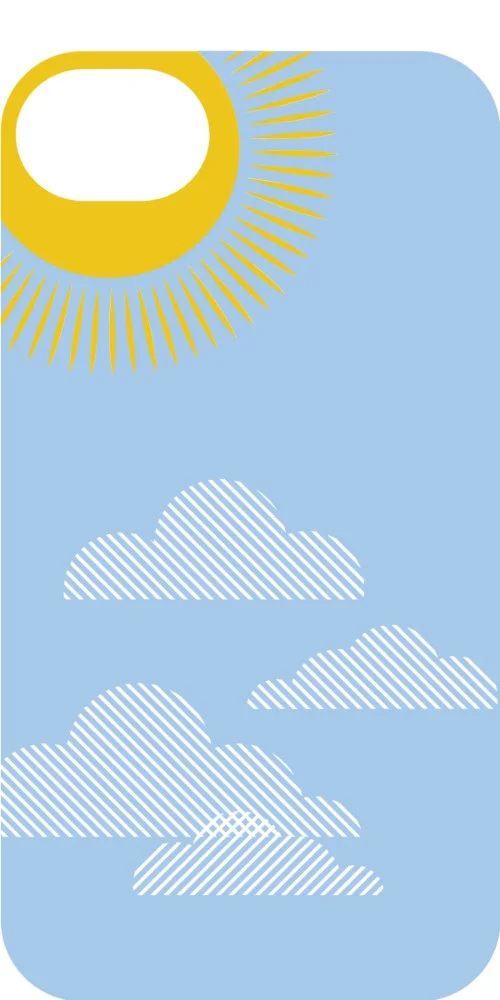 Sunny Sky Case design, flat