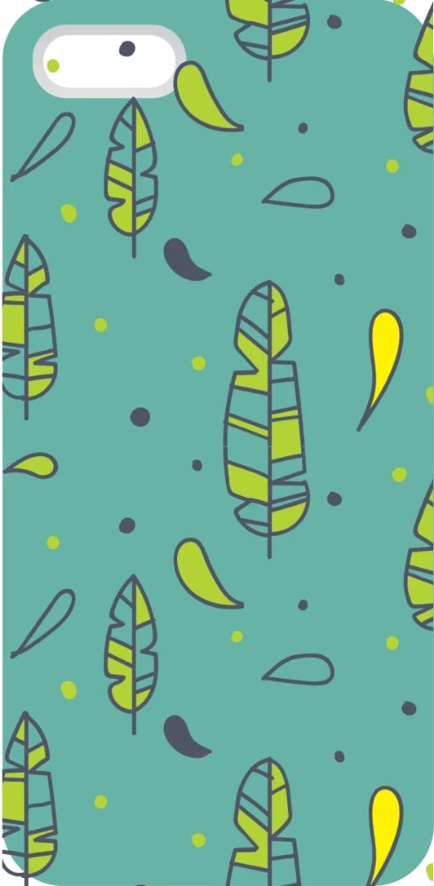 Tropical Leaves Case design, flat