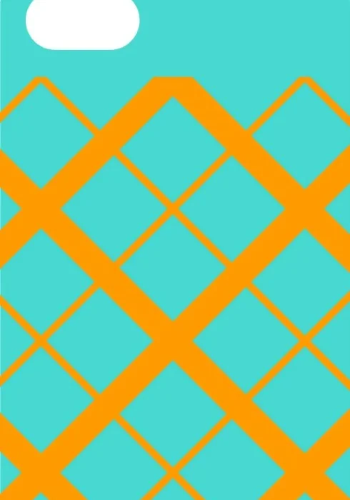 Turquoise Lattice Case design, flat