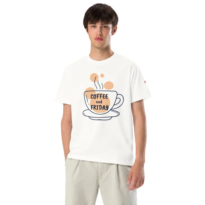 Coffee graphic tee in natural