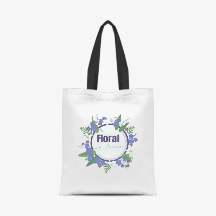 Floral Frame Shopper, front view