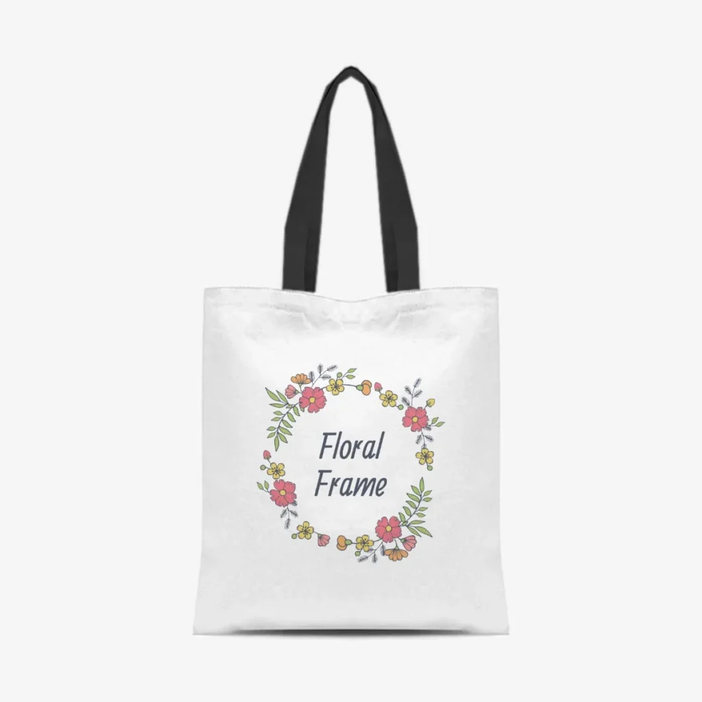 Flower Wreath Shopper, front view