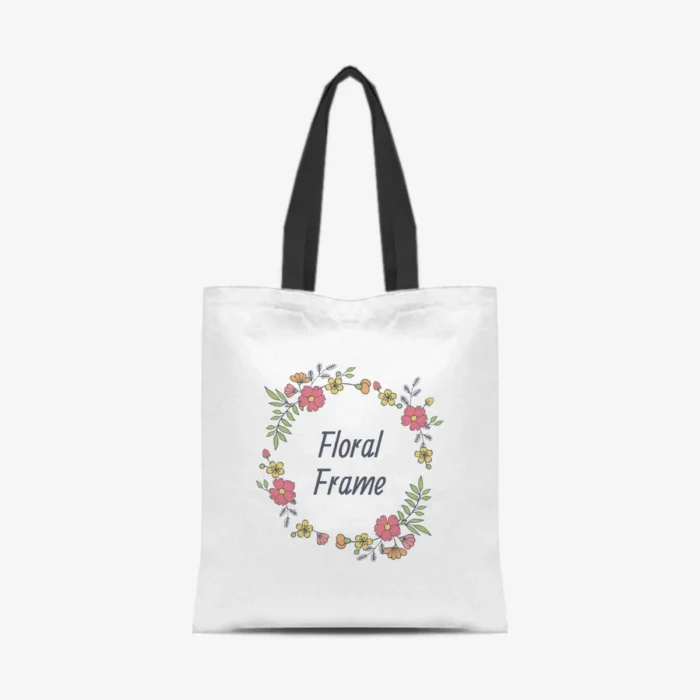 Flower Wreath Shopper, front view